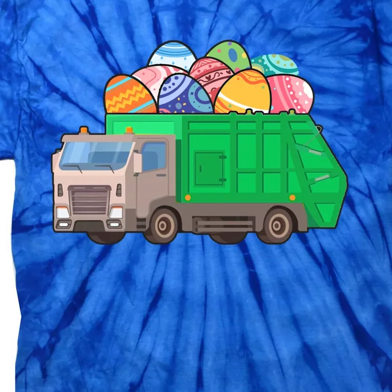 Garbage Truck Carrying Easter Egg Happy Easter Garbage Truck Gift Tie-Dye T-Shirt