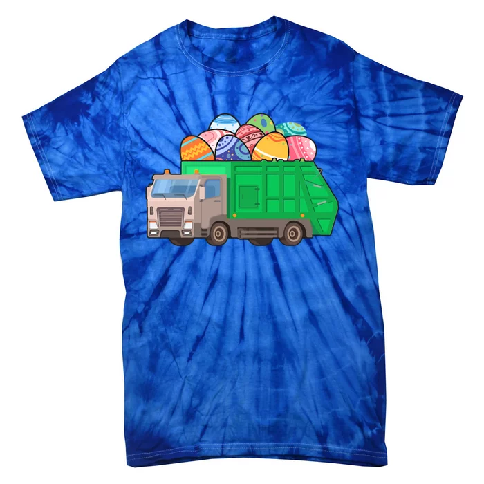 Garbage Truck Carrying Easter Egg Happy Easter Garbage Truck Gift Tie-Dye T-Shirt