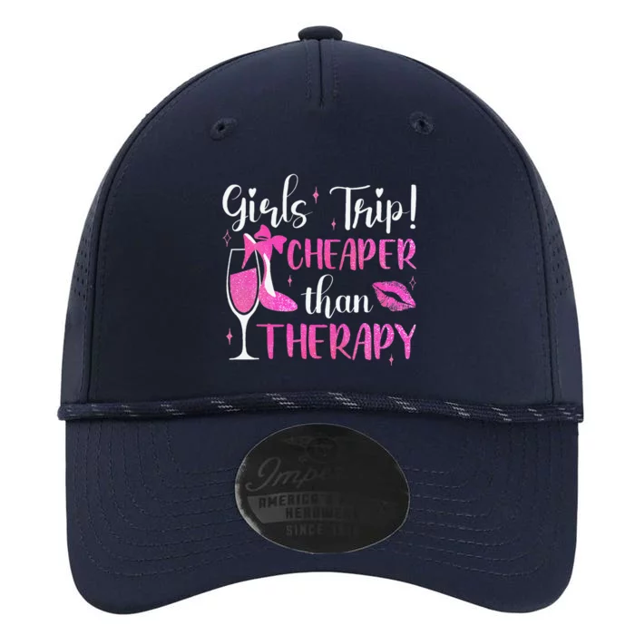 Girl Trip Cheaper Than A Therapy Funny Weekend Wine Party Performance The Dyno Cap