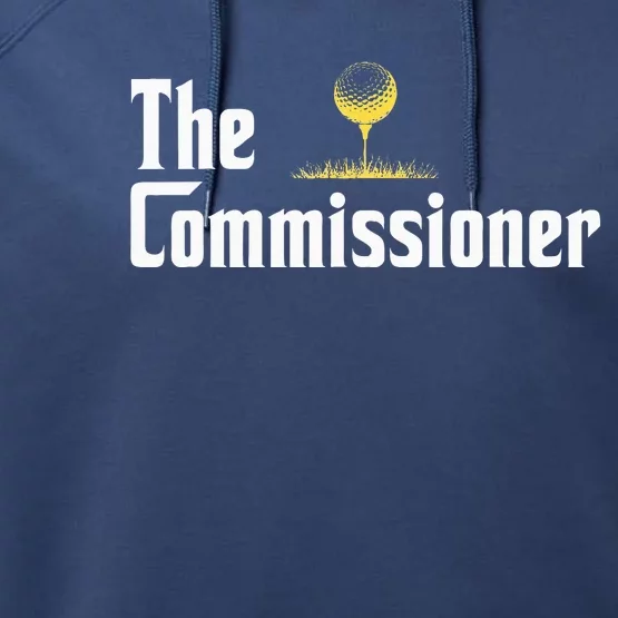 Golfer The Commissioner Golf League Performance Fleece Hoodie