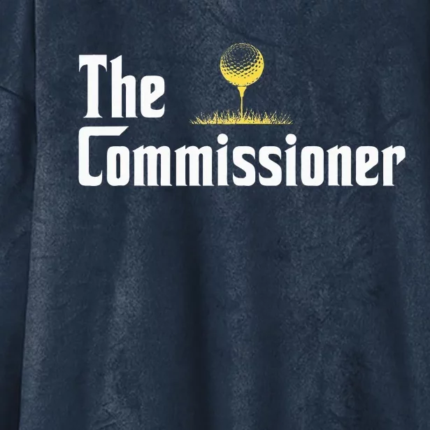 Golfer The Commissioner Golf League Hooded Wearable Blanket