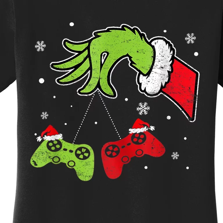 Gaming Teen Christmas Matching Pajamas Funny Gamer Women's T-Shirt