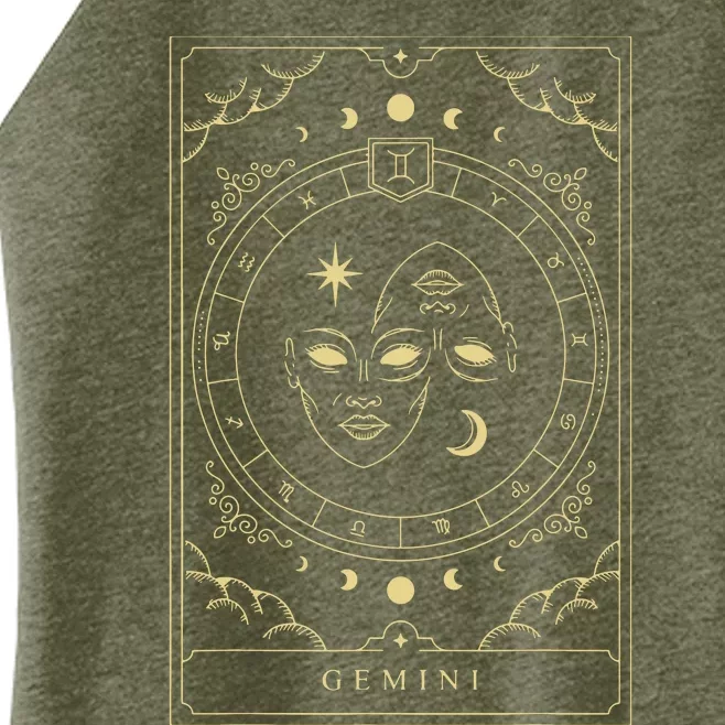 Gemini Tarot Card Zodiac Women’s Perfect Tri Rocker Tank