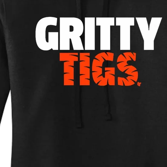 Gritty Tigs Detroit Baseball Women's Pullover Hoodie