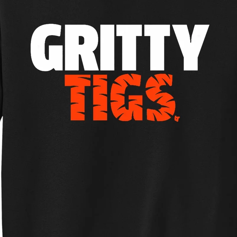 Gritty Tigs Detroit Baseball Tall Sweatshirt