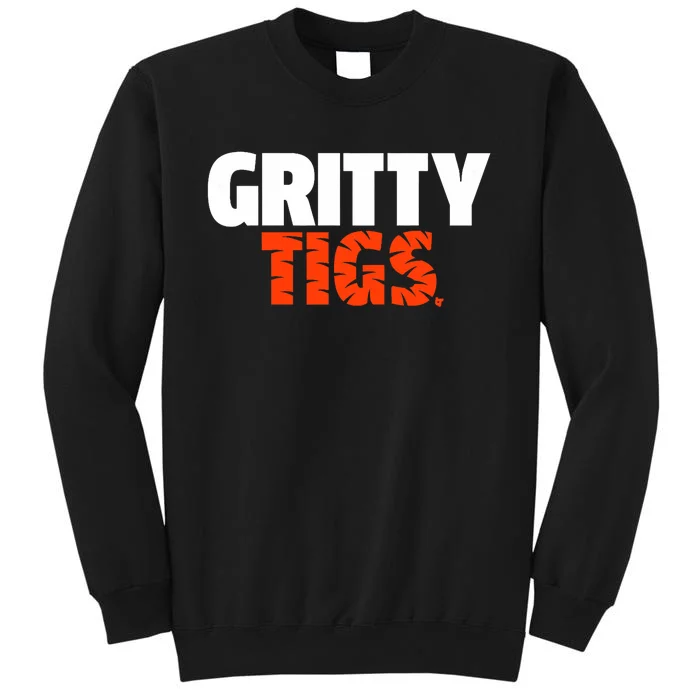 Gritty Tigs Detroit Baseball Tall Sweatshirt