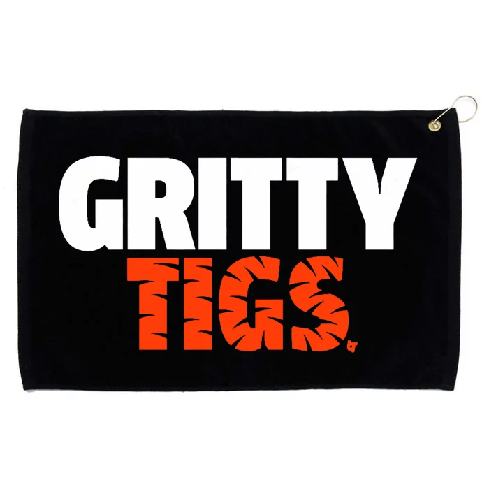 Gritty Tigs Detroit Baseball Grommeted Golf Towel