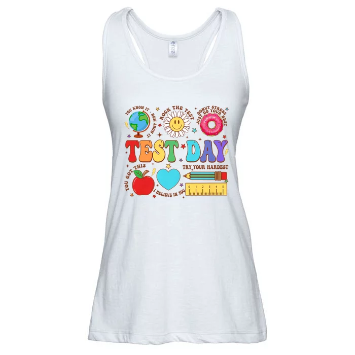 Groovy Testing Day Motivational Quotes Students Teachers Ladies Essential Flowy Tank