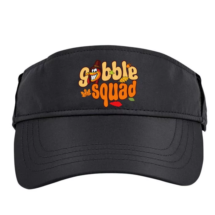 Gobble Thanksgiving Design Gobble Squad Adult Drive Performance Visor