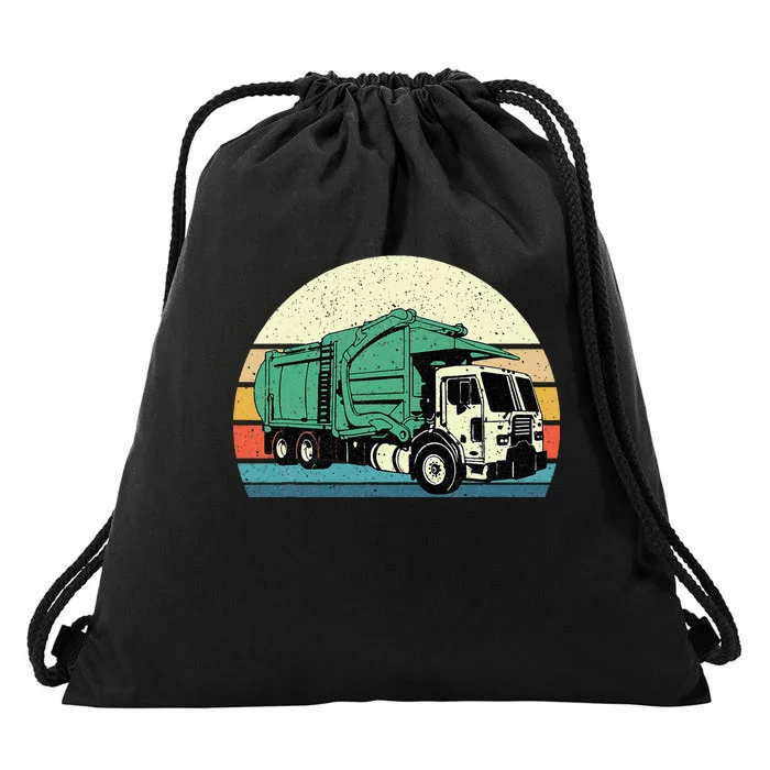 Garbage Truck Dump Trash Collector Recycling Lover Drawstring Bag