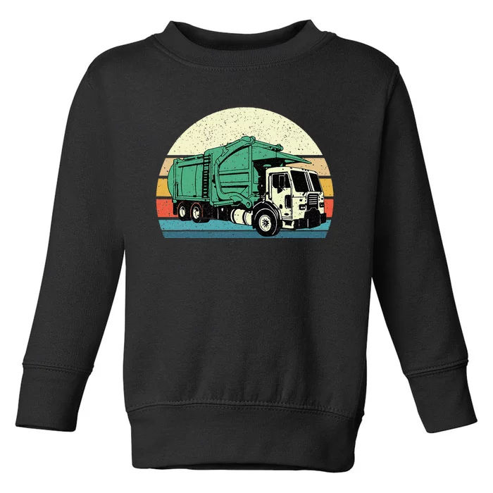 Garbage Truck Dump Trash Collector Recycling Lover Toddler Sweatshirt