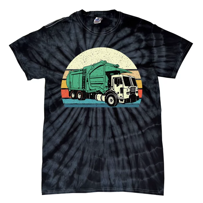 Garbage Truck Dump Trash Collector Recycling Lover Tie-Dye T-Shirt