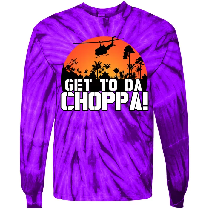 Get To Da Choppa Tie-Dye Long Sleeve Shirt