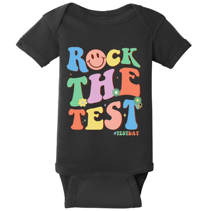 Groovy Test Day Teacher Testing Day Exam End of Year Baby Bodysuit