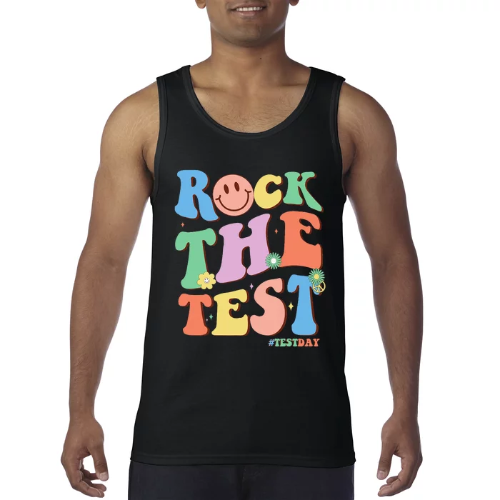 Groovy Test Day Teacher Testing Day Exam End of Year Tank Top