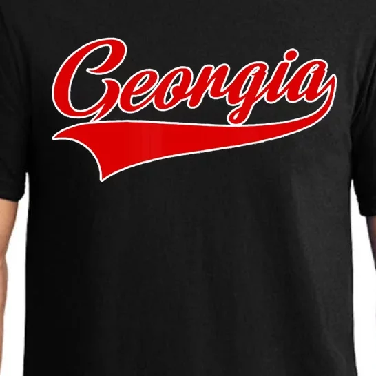 Georgia Throwback Design Pajama Set