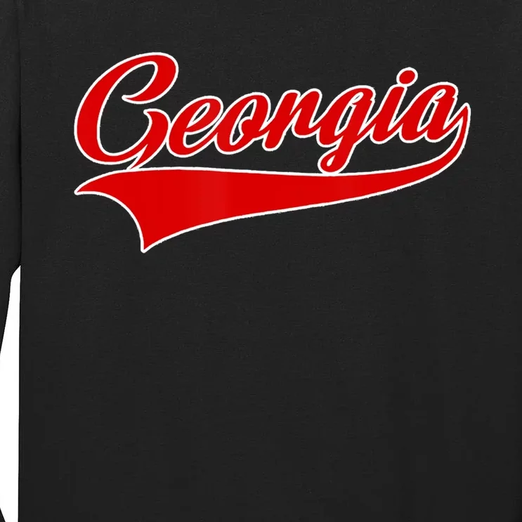 Georgia Throwback Design Tall Long Sleeve T-Shirt