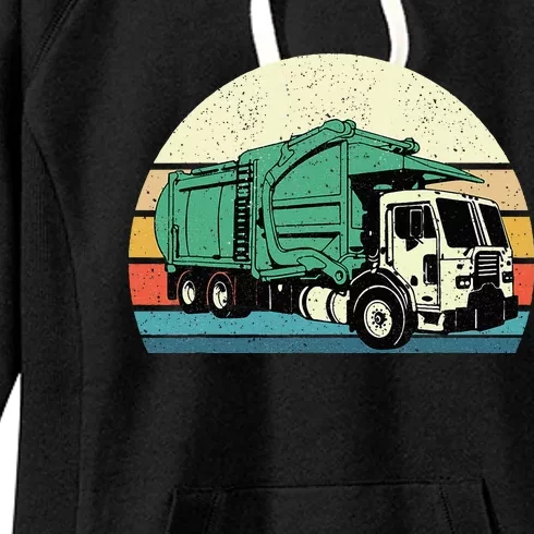 Garbage Truck Dump Trash Collector Recycling Lover Women's Fleece Hoodie