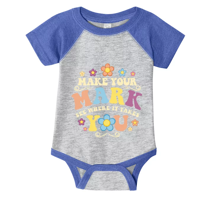 Groovy The Dot Day Make Your Mark See Where It Takes You Dot Cool Gift Infant Baby Jersey Bodysuit