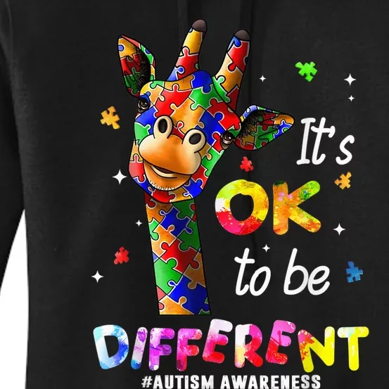 Giraffe Tie Dye Autism Awareness Autism Shirts Wo girl Women's Pullover Hoodie