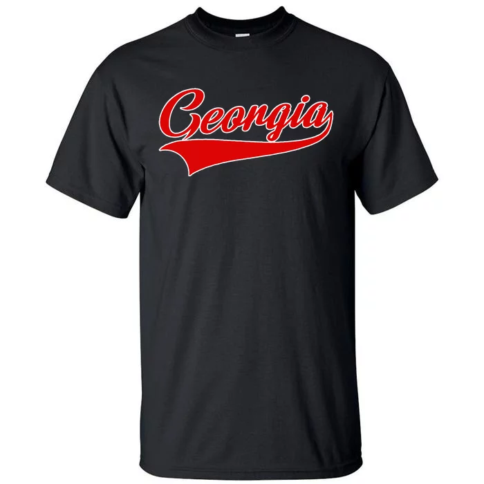 Georgia Throwback Design Print Classic Tall T-Shirt