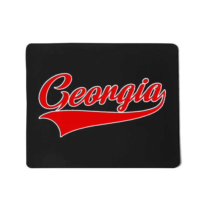 Georgia Throwback Design Print Classic Mousepad