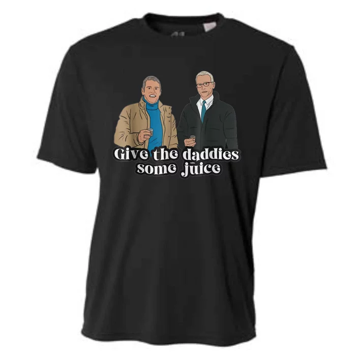 Give The Daddies Some Juice Funny Cooling Performance Crew T-Shirt