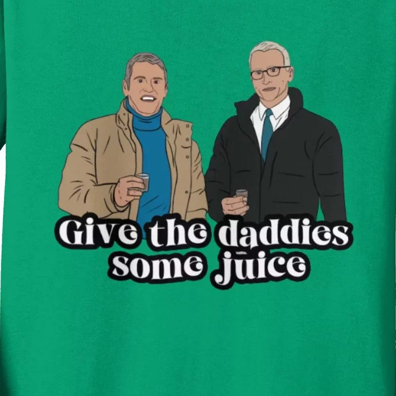 Give The Daddies Some Juice Funny Kids Long Sleeve Shirt