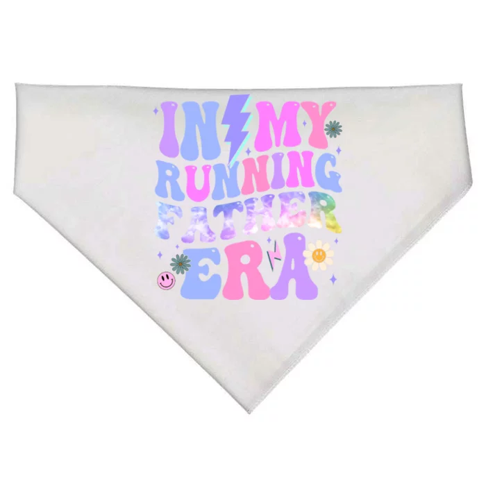 Groovy Tie Dye In My Running Father Era Gift USA-Made Doggie Bandana