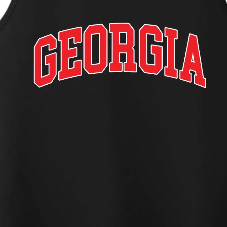 Georgia Throwback Design Classic Performance Tank