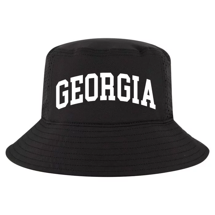 Georgia Throwback Design Classic Cool Comfort Performance Bucket Hat