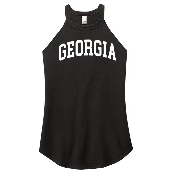 Georgia Throwback Design Classic Women’s Perfect Tri Rocker Tank