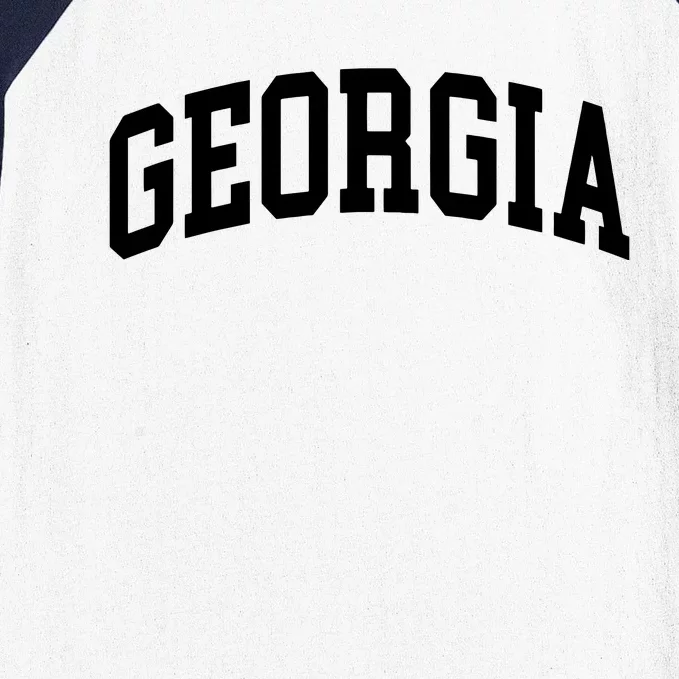 Georgia Throwback Design Classic Baseball Sleeve Shirt