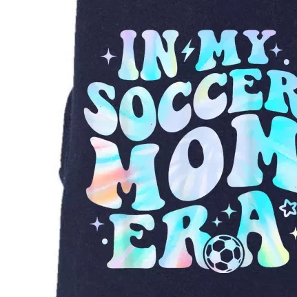 Groovy Tie Dye Funny In My Soccer Mom Era Soccer Mama Gift Doggie 3-End Fleece Hoodie