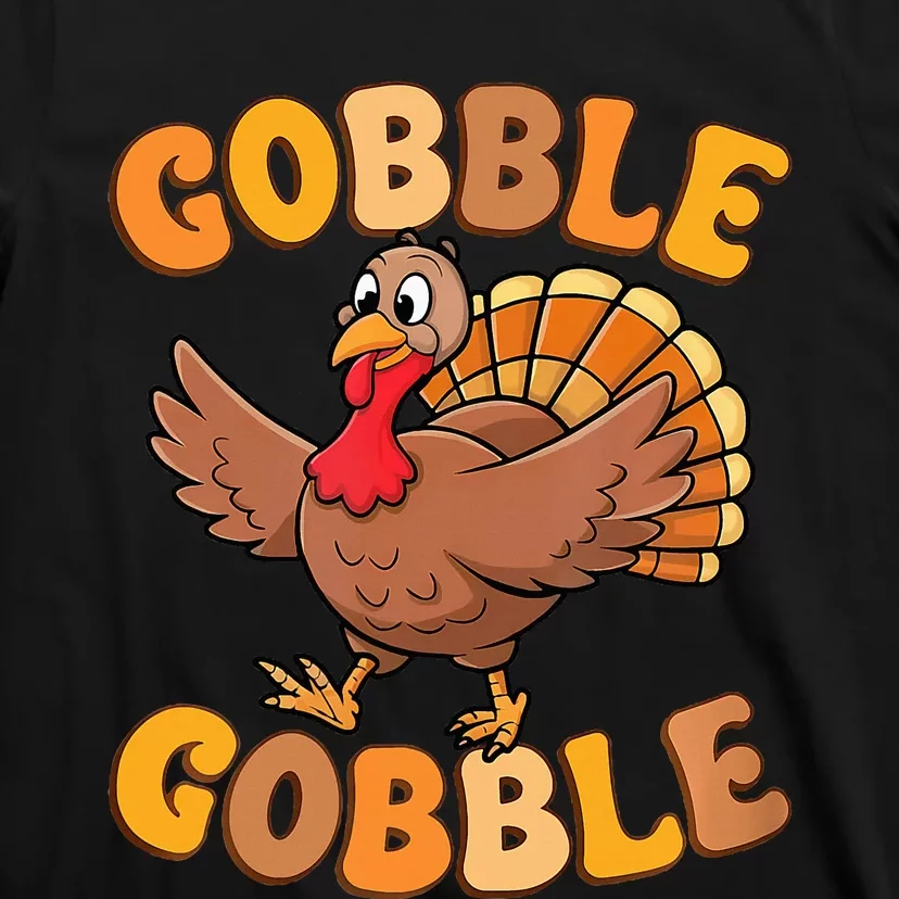 Gobble Turkey Day Thanksgiving Family Turkey Trot 2024 T-Shirt