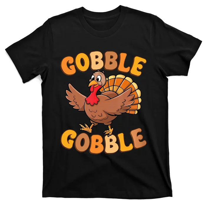 Gobble Turkey Day Thanksgiving Family Turkey Trot 2024 T-Shirt