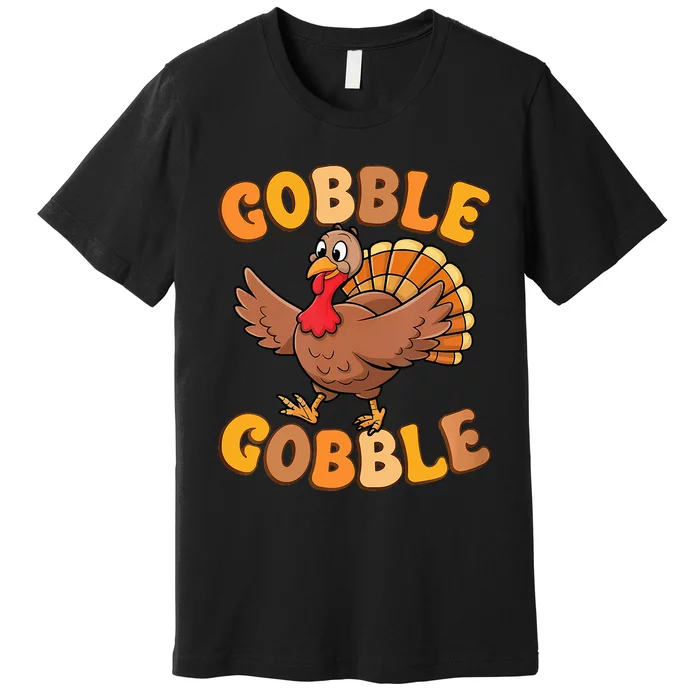 Gobble Turkey Day Thanksgiving Family Turkey Trot 2024 Premium T-Shirt