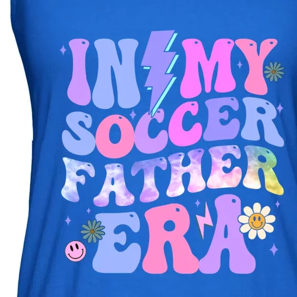 Groovy Tie Dye In My Soccer Father Era Gift Ladies Essential Flowy Tank