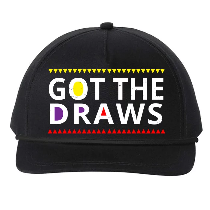 Got The Draws 90s Vintage Distress Snapback Five-Panel Rope Hat