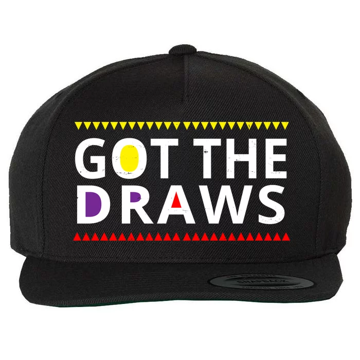 Got The Draws 90s Vintage Distress Wool Snapback Cap