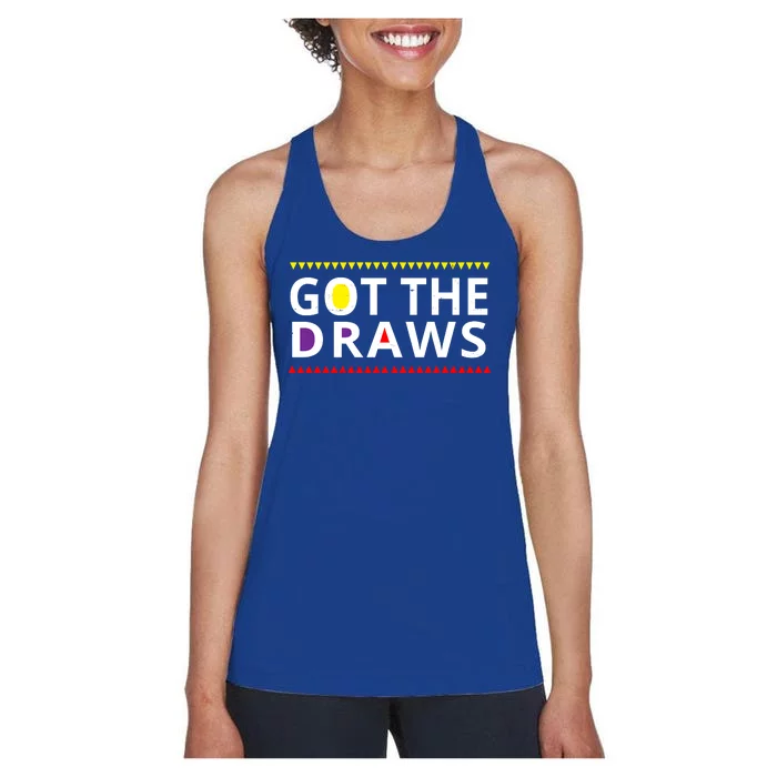 Got The Draws 90s Vintage Distress Women's Racerback Tank