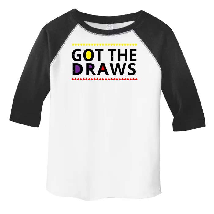 Got The Draws 90s Vintage Distress Toddler Fine Jersey T-Shirt