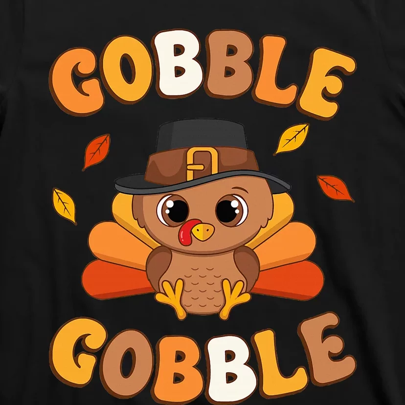 Gobble Turkey Day Happy Thanksgiving T-Shirt