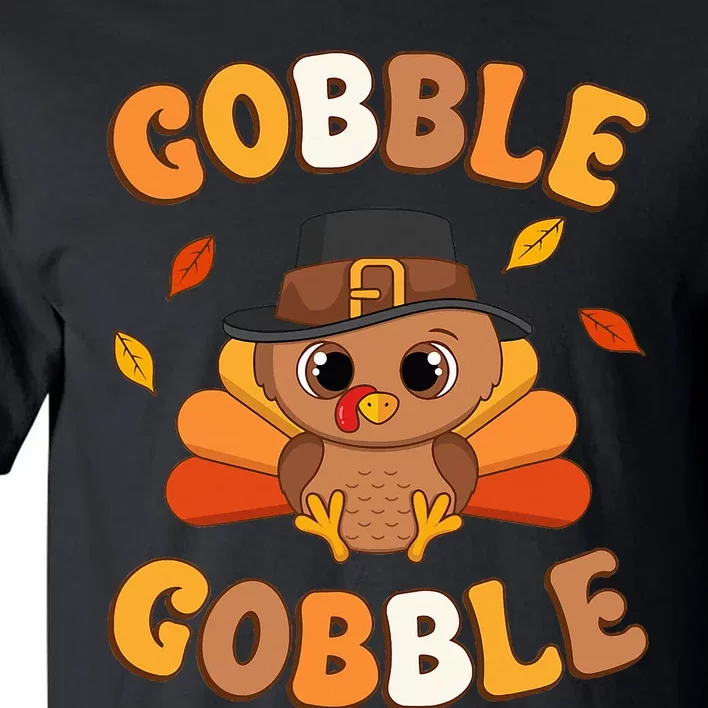 Gobble Turkey Day Happy Thanksgiving Tall T-Shirt