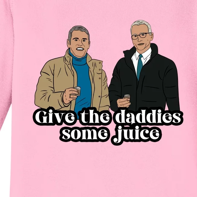 Give The Daddies Some Juice Baby Long Sleeve Bodysuit