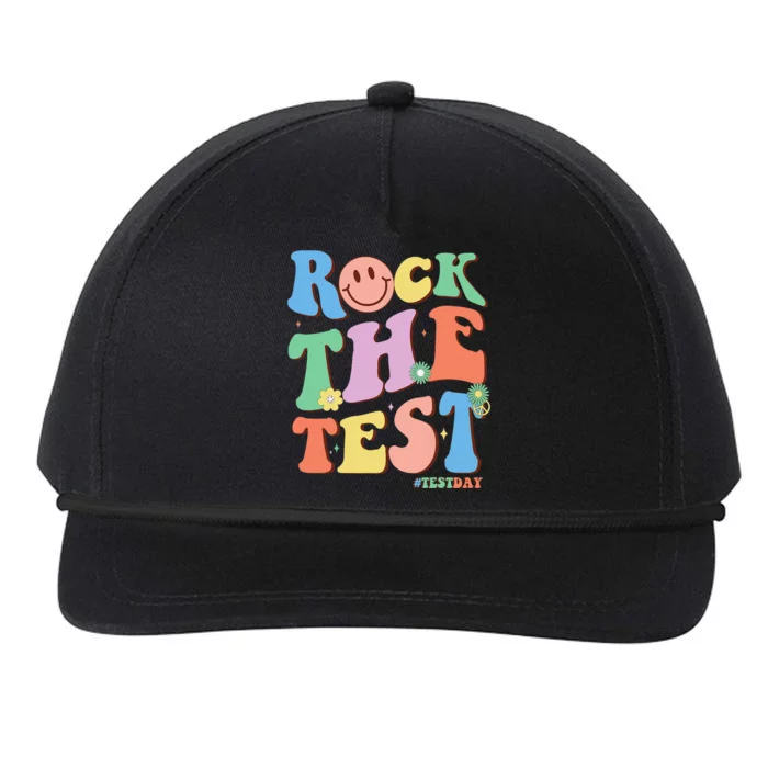 Groovy Test Day Teacher Testing Day Exam End of Year Snapback Five-Panel Rope Hat