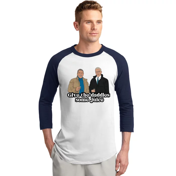 Give The Daddies Some Juice Baseball Sleeve Shirt