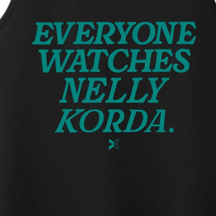 Green Togethxr Everyone Watches Nelly Korda Performance Tank