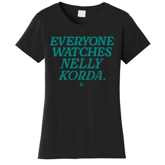 Green Togethxr Everyone Watches Nelly Korda Women's T-Shirt