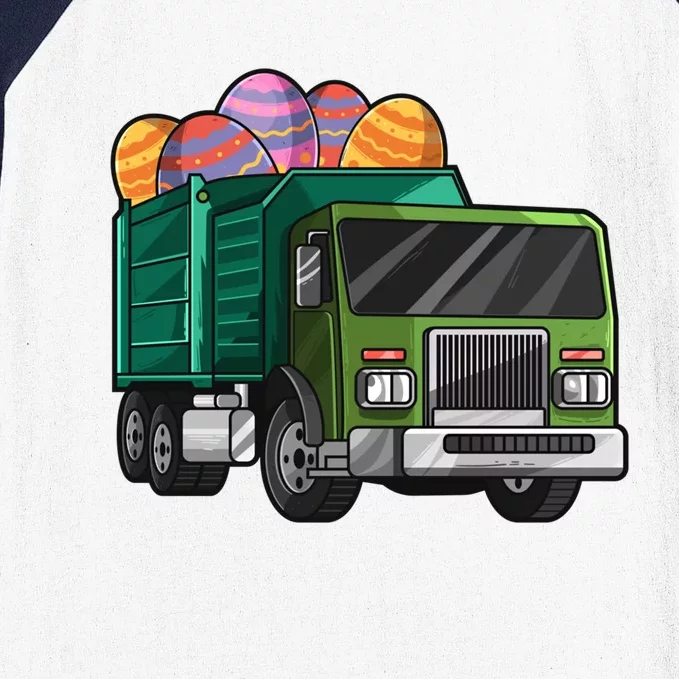 Garbage Truck Easter Easter Eggs Cool Gift Baseball Sleeve Shirt